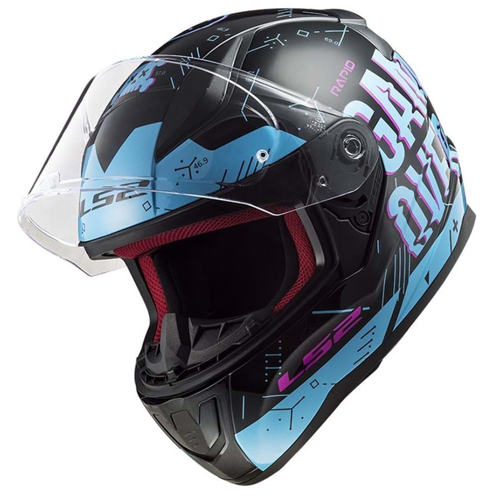 LS2 RAPID PLAYER SİYAH - MAVİ - XXL