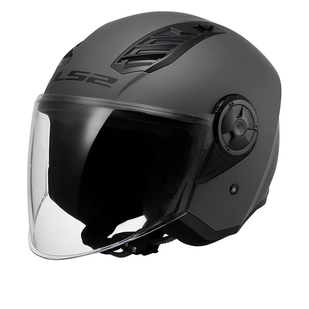 LS2 AIRFLOW 2 MAT TITANIUM KASK - L