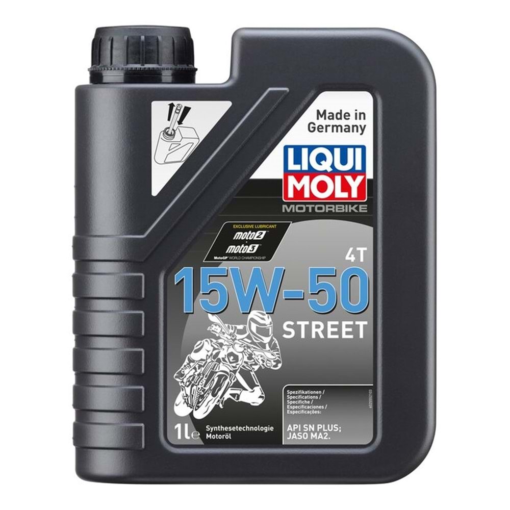 LIQUI MOLY MOTOSIKLET MOTOR YAĞı 15W-50 4T SENTETIK STREET 1