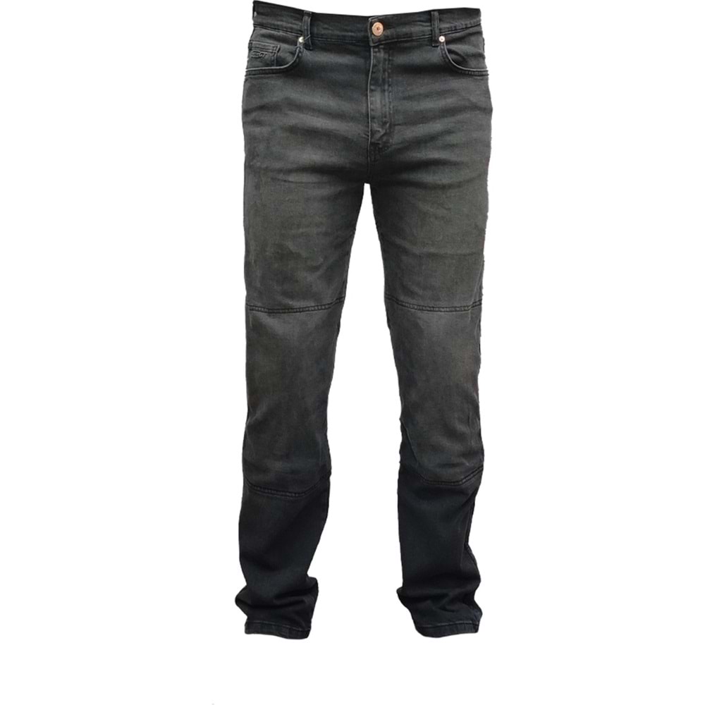 ForteGT 2001092 Spırıt Korumalı Motosiklet Kot Pantolon Siyah - STANDART - XL - ST00423-STANDART-XL