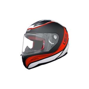 LS2 RAPID DEEPER SİYAH - KIRMIZI - L