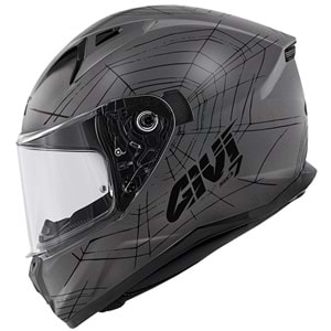 GIVI 50.7 PHOBIA MAT TITANIUM-SİYAH KASK - XXL