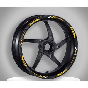 REFLEKTÖR SARI BASKI BAJAJ PULSAR UYUMLU 1 SET JANT ŞERİDİ