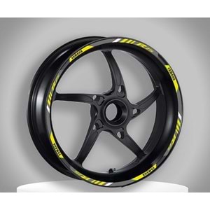 REFLEKTÖR SARI BASKI YAMAHA R25 UYUMLU 1 SET JANT ŞERİDİ