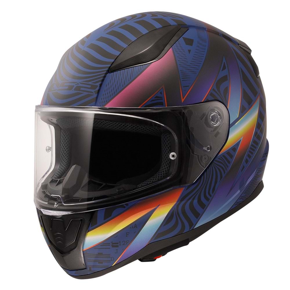 LS2 RAPID 2 OPTIC MAT MAVİ - MOR - XL