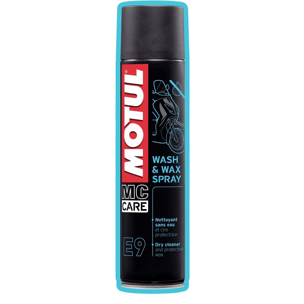 MOTUL E9 WASH & WAX SPRAY 12X0.400 L